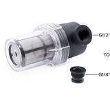 Alphacool ES Big Inline Partikelfilter 2x G1/4" IG/IG schwarz/transparent, für den Kühlmittel-Kreislauf