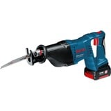 Bosch Professional Akku-Säbelsäge GSA 18 V-LI Professional, 18 Volt blau/schwarz, 2x Li-Ionen Akku 5,0Ah, in L-BOXX