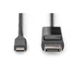 Digitus Adapterkabel USB-C <> DisplayPort, bidirektional schwarz, 2 Meter
