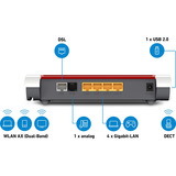 FRITZ! Box 7530 AX Generalüberholt, Router weiß/rot