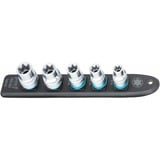 Hazet SmartRail 1/2" Steckschlüsseleinsatz-Satz Außen-Sechsrund, 5-teilig schwarz, E12 - E20, kurz