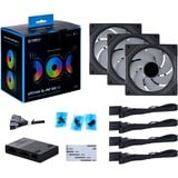 Lian Li UNI FAN SL-INF 120 RGB, Gehäuselüfter schwarz, Dreierpack, 120 mm