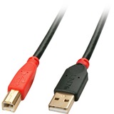 Lindy USB 2.0 Aktivkabel, USB-A Stecker > USB-B Stecker schwarz, 10 Meter