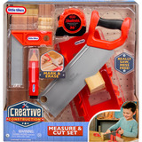 MGA Entertainment Litte Tikes Creative Construction - Mess- und Schneide-Set, Kinderwerkzeug 