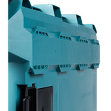 Makita MAKTRAK Organizer flach M, Werkzeugkiste blau/transparent, Transparenter Deckel