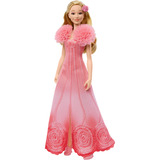 Mattel Wicked Singende Glinda-Modepuppe beweglich und mit abnehmbarer Film-Mode und Accessoires