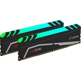 Mushkin DIMM 32 GB DDR4-3200 (2x 16 GB) Dual-Kit, Arbeitsspeicher schwarz, MLA4C320GJJM16GX2, Redline Lumina RGB, INTEL XMP