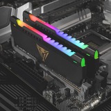 Patriot DIMM 8 GB DDR4-3200  , Arbeitsspeicher schwarz, PVSR48G320C8, Viper Steel RGB, INTEL XMP