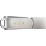 SanDisk Ultra Dual Drive Luxe 32 GB, USB-Stick silber, USB-A 3.2 Gen 1, USB-C 3.2 Gen 1