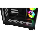 Thermaltake View 380 XL WS ARGB Black, Tower-Gehäuse schwarz/holz, Tempered Glass x 2, Holz-Struktur