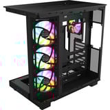 Thermaltake View 380 XL WS ARGB , Tower-Gehäuse schwarz/holz, Tempered Glass x 2, Holz-Struktur