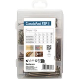 fischer Meister-Box ClassicFast SK TG PZ, 4,5 - 5,0mm, Schrauben-Set 110-teilig, mit Teilgewinde