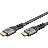 goobay Plus Ultra High-Speed HDMI-Kabel, 8K @ 60Hz grau, 5 Meter