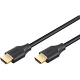 goobay Ultra96 HDMI Kabel schwarz/gold, 2,0m