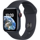 Apple Watch SE (2022), Smartwatch nachtblau, 40mm, Sportarmband, Aluminium-Gehäuse, LTE