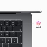 Apple  MacBook Air (15") 2023 CTO, Notebook grau, M2, 10-Core GPU, macOS Ventura, Deutsch, 256 GB SSD
