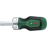 Bosch Stubby Bit Ratschenschraubendreher + 6 Bits  grün/schwarz, 7-teilig 