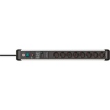 Brennenstuhl Premium-Protect-Line Steckdosenleiste 8-fach schwarz/aluminium, 3 Meter, 60.000A Überspannungsschutz