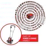 EINHELL Power X-Change Akku-Bodenhacke GE-CR 30 Li, 36Volt (2x18V) rot/schwarz, ohne Akku und Ladegerät