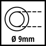 Einhell Gewebeschlauch 4138210, Druckluftschlauch hellblau, 15 Meter