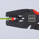 KNIPEX Automatische Abisolier-Zange "MultiStrip 10" 12 42 195  schwarz/rot, integrierter Drahtschneider