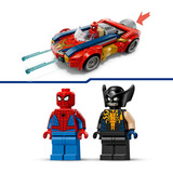 LEGO 76336 Marvel Super Heroes Spider-Man Auto vs. Venomized Wolverine, Konstruktionsspielzeug 