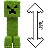 Mattel Minecraft Movie große Creeper-Actionfigur, Spielfigur 30 cm große Sammelfigur