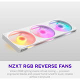 NZXT F420 RGB, Gehäuselüfter weiß, Reverse, 420 mm