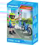 PLAYMOBIL 71732 Action Heroes Polizei Fahrradstreife, Konstruktionsspielzeug 