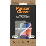 PanzerGlass Bildschirmschutz Ultra-Wide Fit, Schutzfolie transparent, iPhone 14/13/13 Pro
