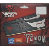 Patriot DIMM 48 GB DDR5-6400 (2x 24 GB) Dual-Kit, Arbeitsspeicher schwarz, PVVR548G640C32K, Viper Venom RGB, INTEL XMP