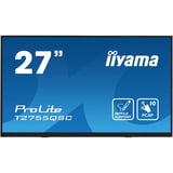 iiyama ProLite T2755QSC-B1, LED-Monitor 68.4 cm (27 Zoll), schwarz (matt), WQHD, IPS, Touchscreen, USB-Hub