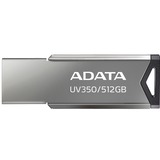 ADATA UV350 512 GB, USB-Stick silber/metall, USB-A 3.2 Gen 1, Retail
