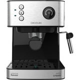Cecotec Power Espresso 20 Matic Professionale, Espressomaschine edelstahl (gebürstet)/schwarz, 850 Watt