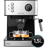 Cecotec Power Espresso 20 Matic Professionale, Espressomaschine edelstahl (gebürstet)/schwarz, 850 Watt