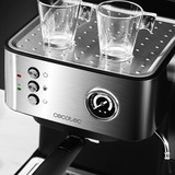 Cecotec Power Espresso 20 Matic Professionale, Espressomaschine edelstahl (gebürstet)/schwarz, 850 Watt