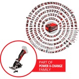 EINHELL Power X-Change Akku-Mini-Handkreissäge TE-CS 18/89 Li-Solo, 18Volt rot/schwarz, ohne Akku und Ladegerät