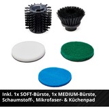 EINHELL Power X-Change Akku-Oberflächenbürste PICOBELLA 18/90, 18Volt, Unkrautentferner rot/schwarz, ohne Akku und Ladegerät