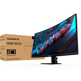 GIGABYTE GS27QCA, Gaming-Monitor 68.5 cm (27 Zoll), schwarz, QHD, VA, Curved, HDMI, DP, HDR-Ready, 180Hz Panel