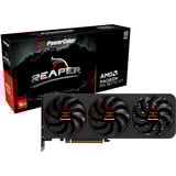 PowerColor Radeon RX 9070 XT Reaper 16GB, Grafikkarte schwarz, RDNA4, GDDR6, 3x DisplayPort, 1x HDMI