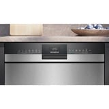 Siemens SN43ES02CE iQ300, Spülmaschine edelstahl (gebürstet)/schwarz, 60 cm, Home Connect