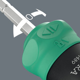 Wera Kraftform Kompakt 28 RA 1, Bit-Satz schwarz/grün, 6-teilig, 1/4", mit Ratschenfunktion und Edelstahl-Bithalter