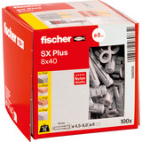 fischer Spreizdübel SX Plus 8x40 hellgrau, 100 Stück