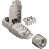 goobay CAT 8.1 feldkonfektionierbarer RJ-45 Stecker, STP Metallgehäuse