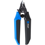 iFixit Mandible Elektronik-Seitenschneider, Schneid-Zange schwarz/blau, mit Öffnungsfeder
