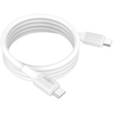 Ansmann Silikonkabel USB-C auf USB-C weiß, magnetisch, 120cm