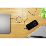 Ansmann Silikonkabel USB-C auf USB-C weiß, magnetisch, 120cm