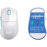 CHERRY XTRFY M64 Wireless, Gaming-Maus weiß/türkis