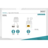 Digitus USB-A 5V PoE-Splitter weiß, 10/100Mbps
