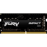 Kingston FURY SO-DIMM 32 GB DDR4-3200, Arbeitsspeicher schwarz, KF432S20IB/32, Impact, XMP